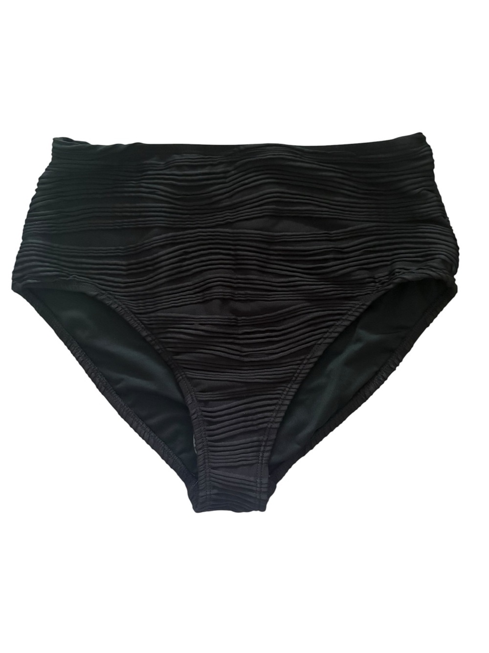 Women’s High-Waist Black Swim Bottoms